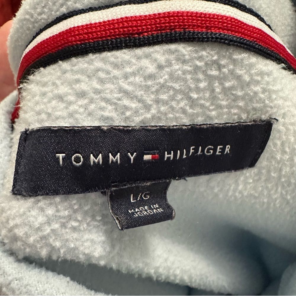 Tommy Hilfiger Women’s Blue Cowl Neck Sweater Cozy Knit - Picture 3 of 7